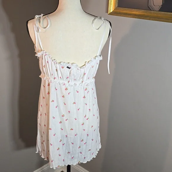 For Love and Lemons White Floral Sleeveless Dress - Picture 2 of 3